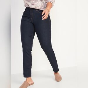 Old Navy Plus Size Jeans Mid-Rise Power Slim Straight Jeans 18 SHORT